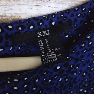 Forever 21 Tops Xxi Forever 2 Leopard Peplum Top Poshmark